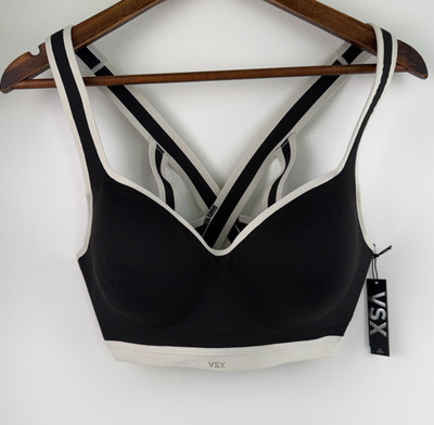 Victoria's Secret VSX Incredible Plunge High Support Sport Bra Black  36DDD NWT