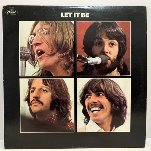 THE BEATLES - Let It Be (Purple Labels) - 12" Vinyl Record LP - VG+