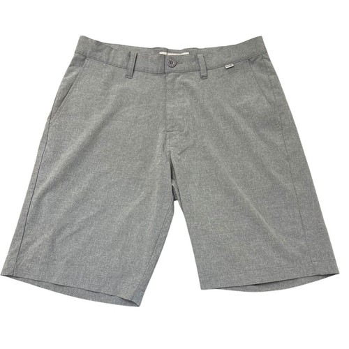 TravisMathew Beck Shorts Mens 32 Grey Heathered Stretch Golf Performance