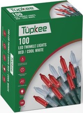 Christmas LED Random Twinkle Lights - 16 of 100 Lights Twinkle - 100 LED Red...