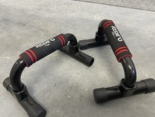Black and red push up bars. Excellent used condition