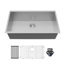 Karran USA UUMSB3021-PK1 Fusion 30-1/2" Undermount Single Basin - Satin Brushed