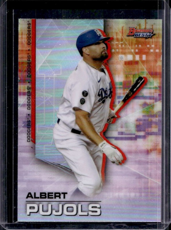 2021 Bowman's Best Albert Pujols Refractor #87 Dodgers