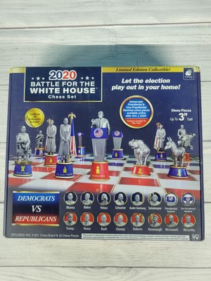 2020 Battle For The White House Chess Set With Donald Trump, Joe Biden, and More