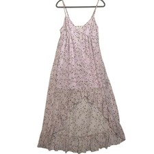 No Comment NY.LA High-Low Maxi Dress Spaghetti Strap Light Floral Women Medium