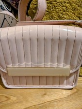 Ted Baker Small Baby Pink Shoulder Bag French Bulldog Lining Valentine's Day