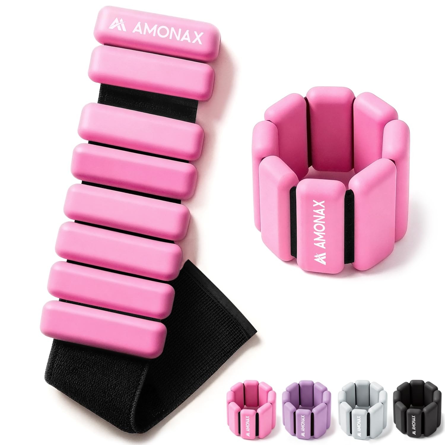 Poids poignet fitness et cheville noirs avec sangle velcro réglable