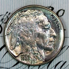 * 1937-P * SOLID+ GEM BU MS BUFFALO NICKEL * FROM ORIGINAL COLLECTION