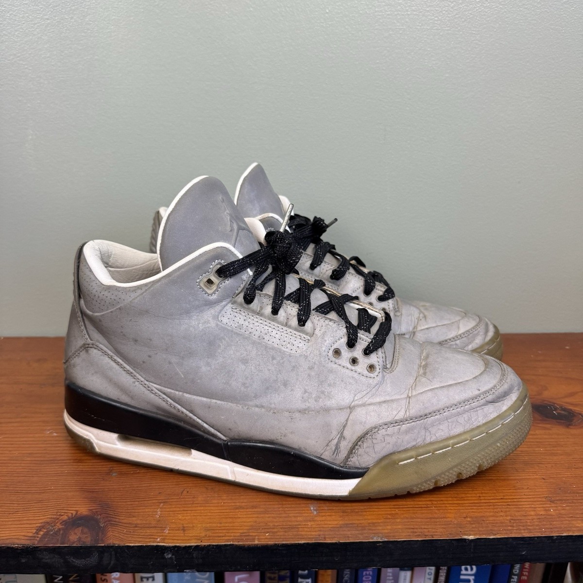 Nike Jordan Retro 3 5lab3 Silver 3M Reflective Sneaker Shoes  display picture 3