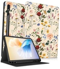 for Samsung Galaxy Tab S8/Tab S7 Case 11 Inch Women Girls Cute 3-Vintage Flower