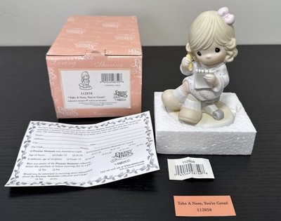 2003 Precious Moments ''Take A Note, You're Great'' Porcelain Figure W/ Box NOS