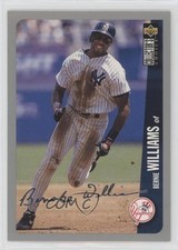 1996 Upper Deck Collector's Choice Silver Foil Signature Bernie Williams 0hw6