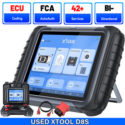 USED XTOOL D8S Bi-directional All System OBD2 Scanner Diagnostic Upgard of D7 D8