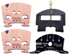Violin Parts Set with 4/4 Maple Bridge/String Lifter/Template for Violin Brid...
