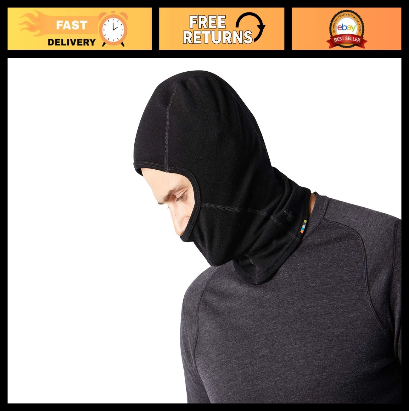Unisex Thermal Merino Wool Balaclava - Warm, Breathable, Winter Face Mask