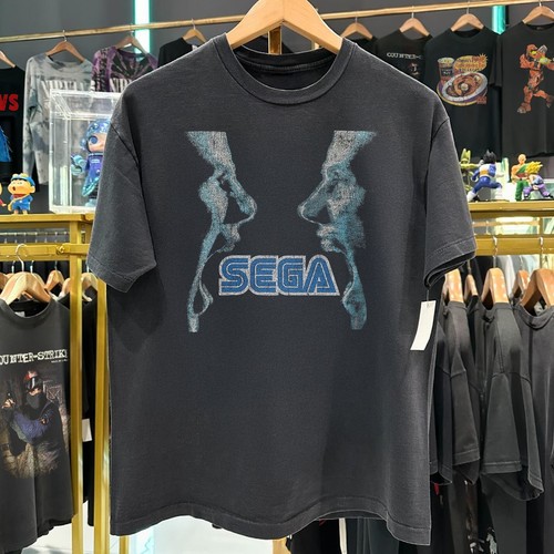 90s Sega Dreamcast Size Washed T-Shirt Black L