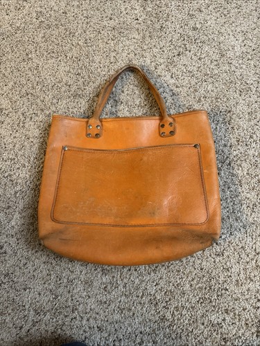 Ashford Vintage Leather Tote Fiber Carrying Bag W/Logo Stamp.Rare spinning,fiber
