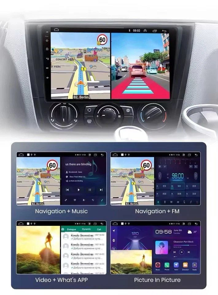 Autoradio BMW Serie 1 E87 E81 E82 E88 2004-2011 CarPlay 4G+64GB 8Core 4G+WIFI - Imagen 4 de 4