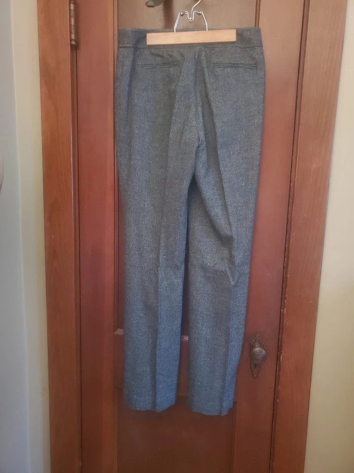 Pantalones de tiro bajo Donna Degnan usados talla 6 forrados Foto 4 de 4