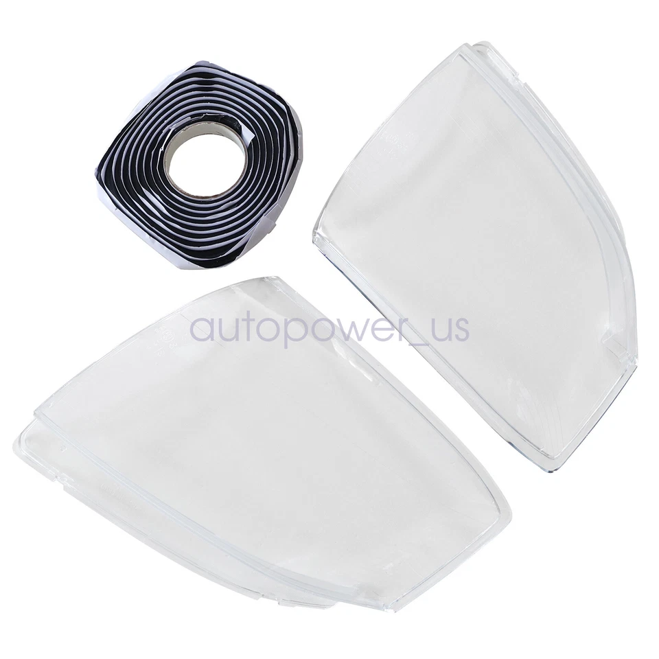 Cubierta de lámpara de lente de faro delantero + pegamento sellador izquierda + derecha para Cadillac STS 2005-2011 Foto 2 de 4