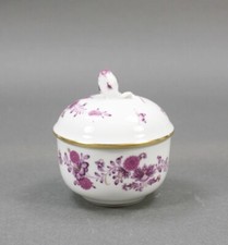 Meissen Zuckerdose 1.Wahl - Reiche alte indische Purpurmalerei 486410