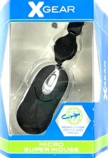 New XGEAR Black Micro Supper Mouse-Perfect for Office & Travel