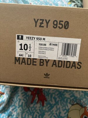 Adidas Yeezy 950 Boot Pirate Black 2023 Men's Size 10.5 Ships Fast IG8188 |  eBay