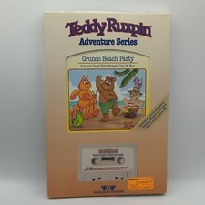 New Worlds of Wonder TEDDY RUXPIN Grundo Beach Party Book and Tape 1985