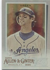 SHAWN GREEN 2020 Allen & Ginter Silver Portrait Foil - LOS ANGELES DODGERS- #332