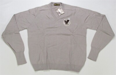 Rare VTG LYLE & SCOTT Anheuser Busch Eagle Squadron V Neck Sweater 90s NWT 2XL