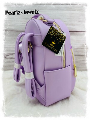 Loungefly Disney Rapunzel Tangled Chibi Chiffon Flowers 3D Floral Mini Backpack Loungefly Disney Rapunzel Tangled Chibi Chiffon Flowers 3D  main image 3