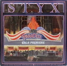 STYX Paradise Theater USED 1981 LP Prog Rock Laser Etched Vinyl Record A&M-3719