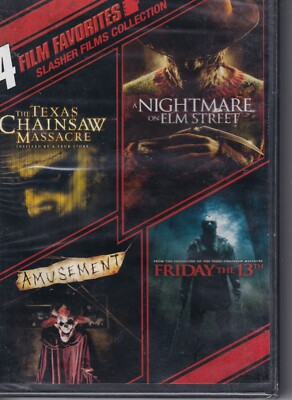 4 Slasher Films Collection (DVD) - Texas Chainsaw/Nightmare/Friday 13th, etc.