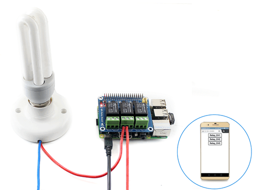 Waveshare Raspberry Pi Relay Board Power Relay Expansion Module Up to 250VAC/5A - Picture 2 of 6