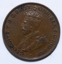 1931, Australia, 1/2 Penny, George V, Bronze, nVF, KM#30, Lot [589]