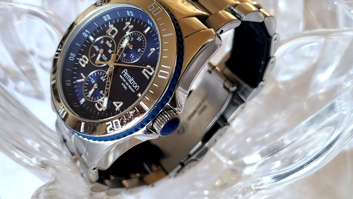 Armitron Day/Date Blue Dial Men