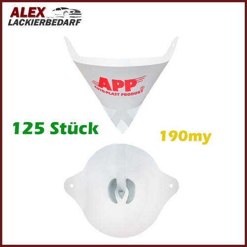 BENBOW Filter-Set Lacksiebe Nyloneinsatz, Lacksiebe Nyloneinsatz Farbsiebe Lackfilter 125 Mikron 1000x S0sai0la