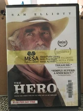 The Hero (DVD, 2017)EX LIBRARY COPY,LABEL IN MIDDLE OF FRONT COVER, USED COPY