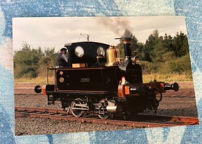 STEAM LOCOMOTIVE PHOTO RAILWAY PHOTOGRAPH 0-4-0 BELGIAN ENGINE 'YVONNE' PICTURE