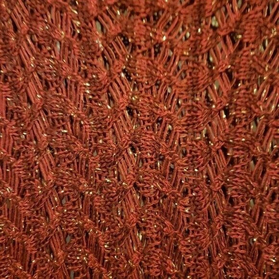 Dressbarn Womens Sz 14 Pink Red Solid Short Sleeve Knitted Blouse - Image 3 of 4