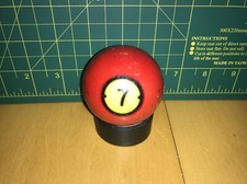 Vintage Brunswick Centennial Gold Crown Pocket 7 Seven Ball Pool Billiards Red