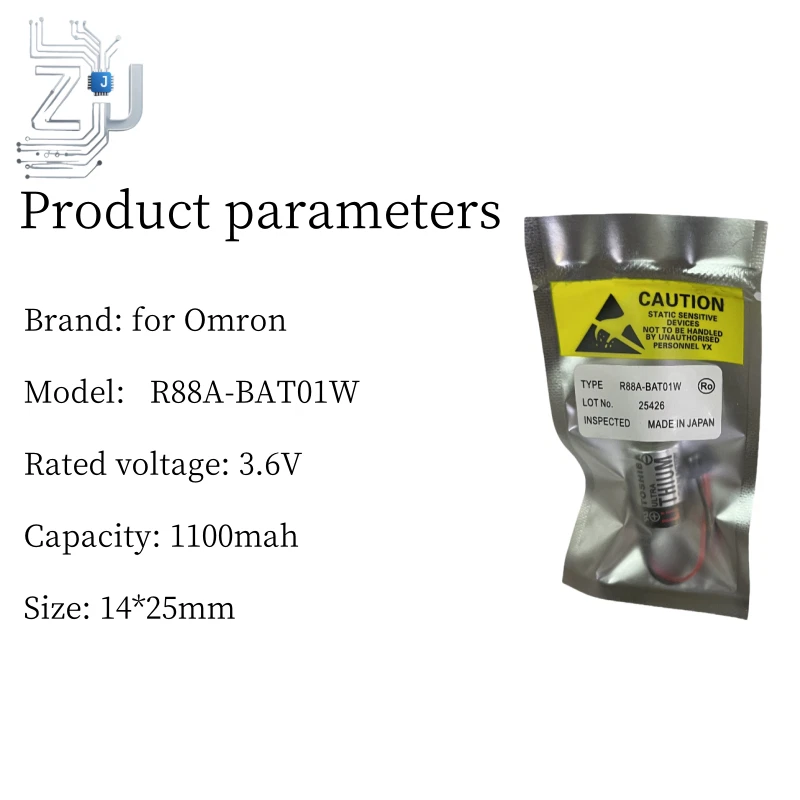 3.6V Battery for Omron R88A-BAT01W ER3V 1100mah Fast Delivery Good Quality 1 PCS - Image 4 of 4