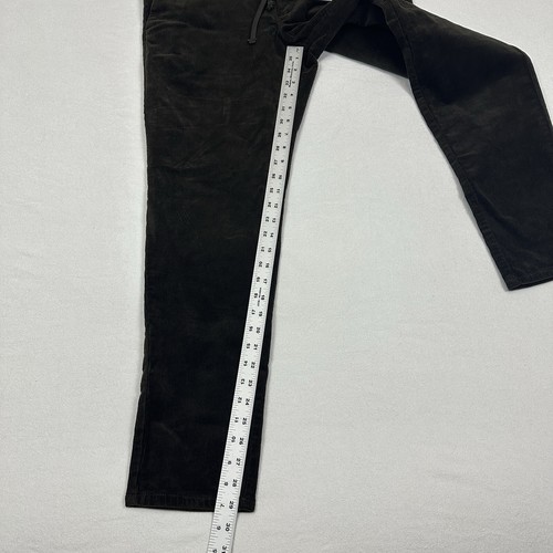 MNG Mango Berdam Tapered Cropped Slim Fit Corduroy Pants Men 34 x 29 Dark Brown - Picture 5 of 16