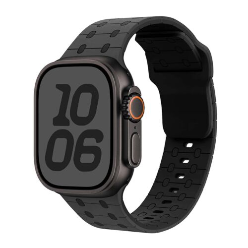 Für Apple Watch Series 10 9 8 7 6 5 4 Ultra Zweifarbig Silikon Verstellbares Armband - Bild 20 von 21