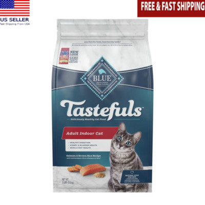 Natural Dry Cat Food Real Salmon Indoor Adult Digestive Care Nutrients 5lb Bag