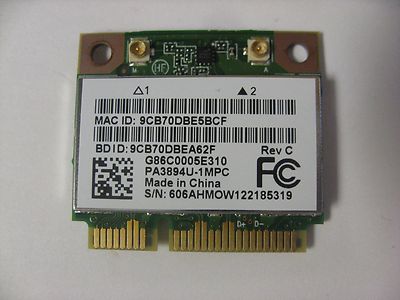 K000113820 Toshiba Qosmio X775 Series Wireless WiFi Card PA3894U