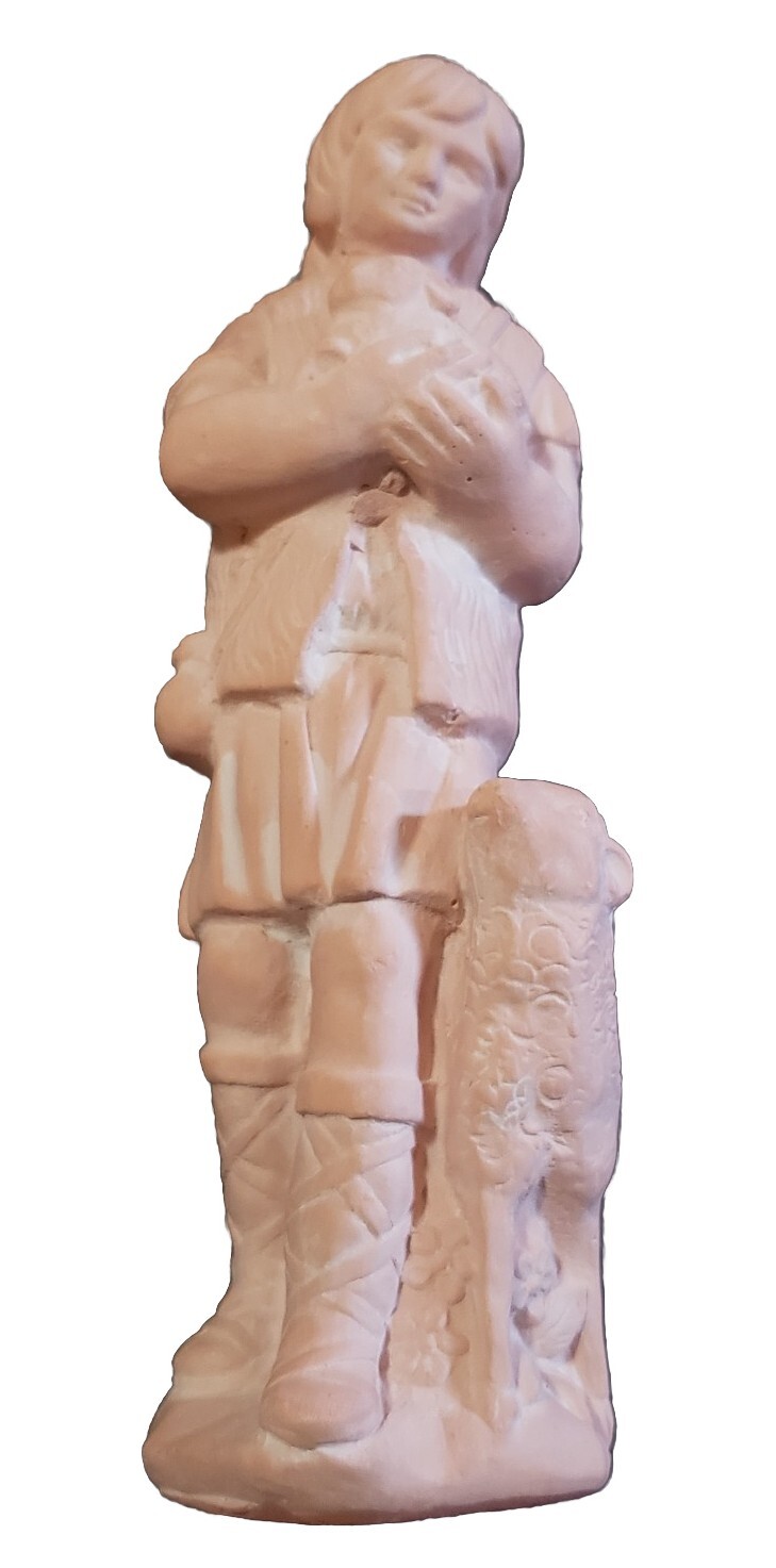 Vintage Terracotta/Clay Nativity Scene Creche Replacement - Shepherd & Sheep 