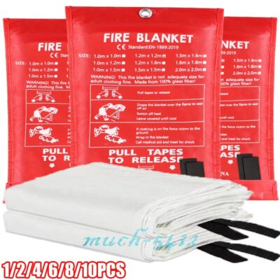 Portable Fire Blanket Insulation Cover Extinguisher Heat Resistant Emergency A++
