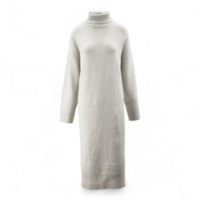 M&S Collection Ribbed Roll Neck Long Jumper Dress Womens Ladies
