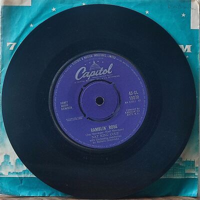 Ramblin' Rose / The Good Times by Nat King Cole - Single 7  Vinyl